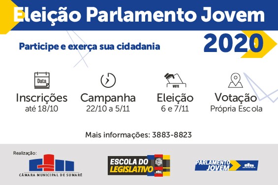 Escola do Legislativo inicia processo eleitoral para formação do Parlamento Jovem 2020